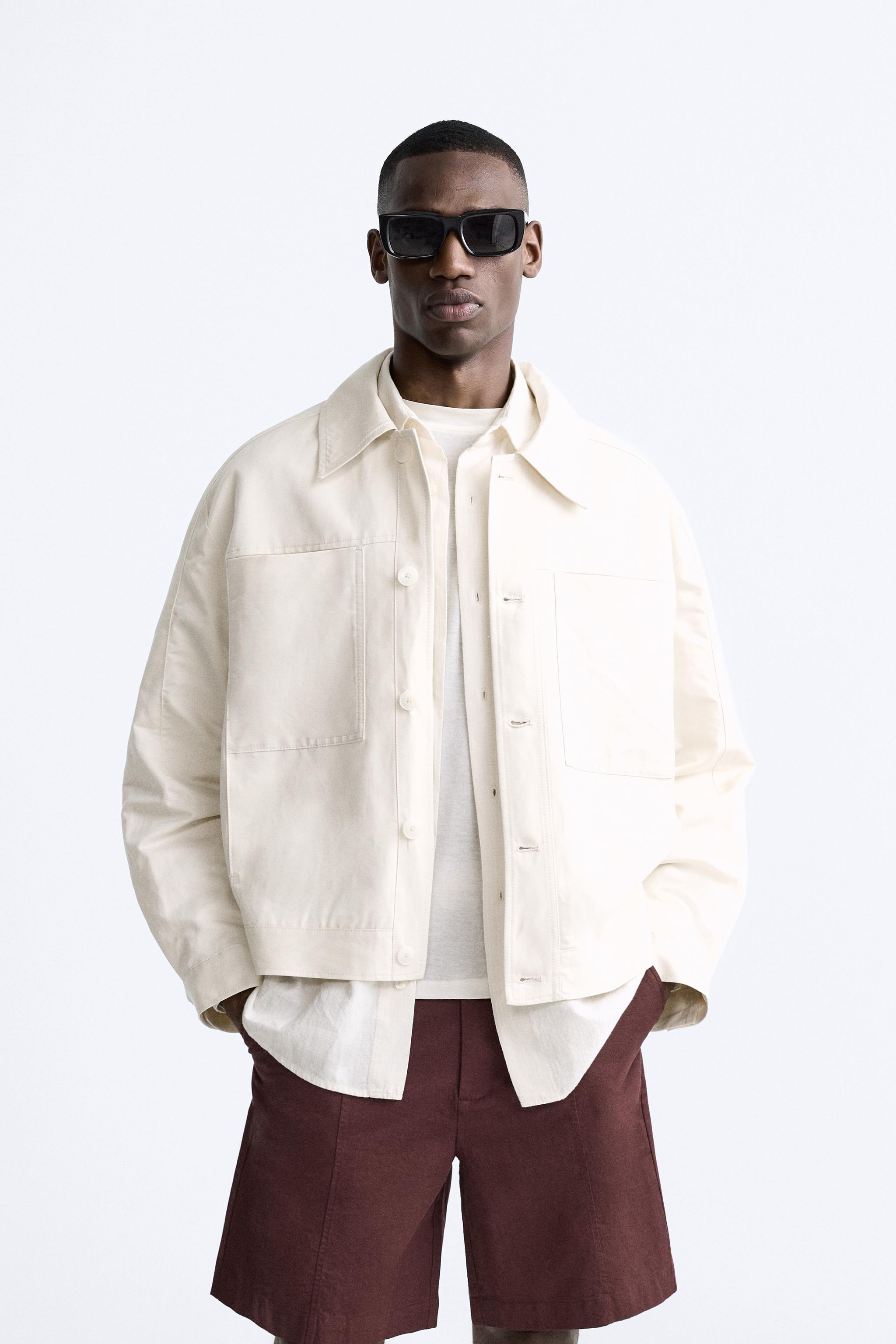 Zara jacke weiß herren Clearance